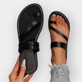 Φλατ Σανδάλια με Πλέξιμο