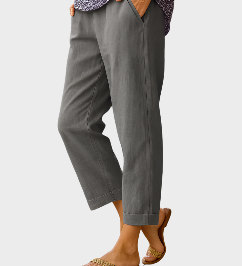 Καλοκαιρινές Παντελόνες από Λινό και Βαμβάκι