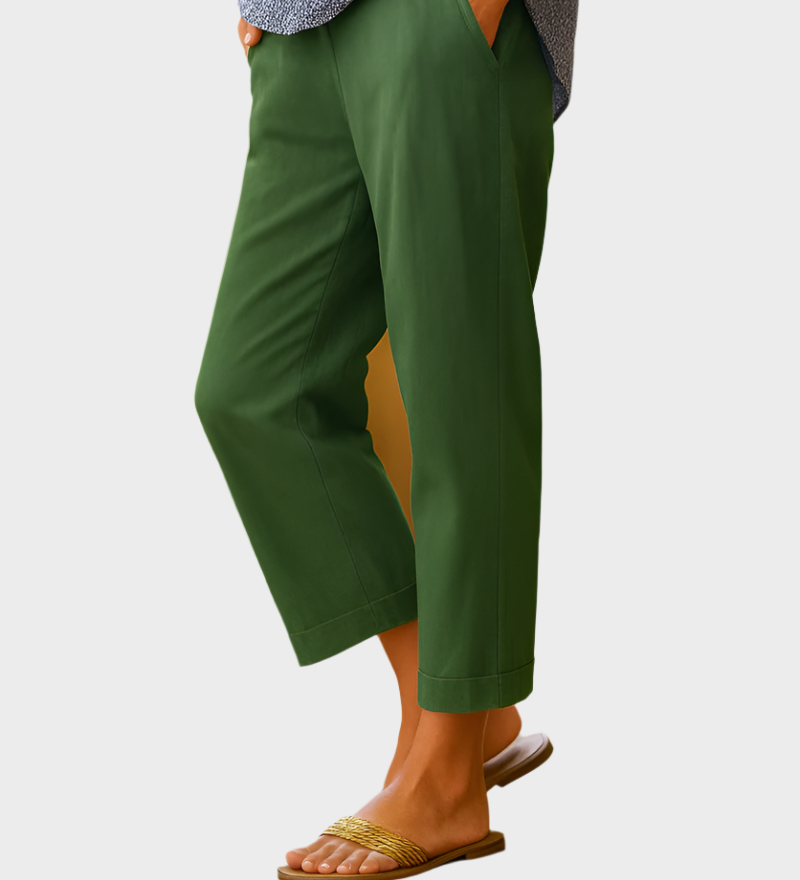 Καλοκαιρινές Παντελόνες από Λινό και Βαμβάκι