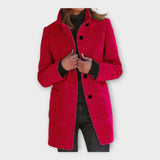 Κομψό Παλτό με Καιρικό Σχέδιο