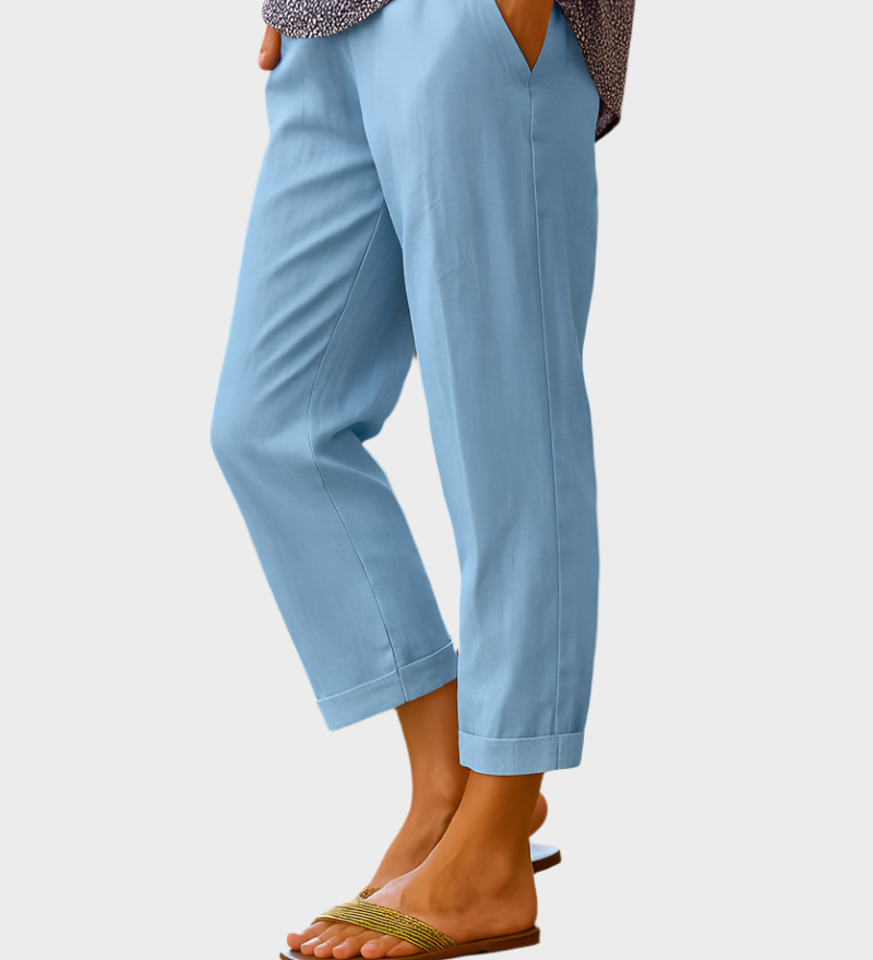 Καλοκαιρινές Παντελόνες από Λινό και Βαμβάκι