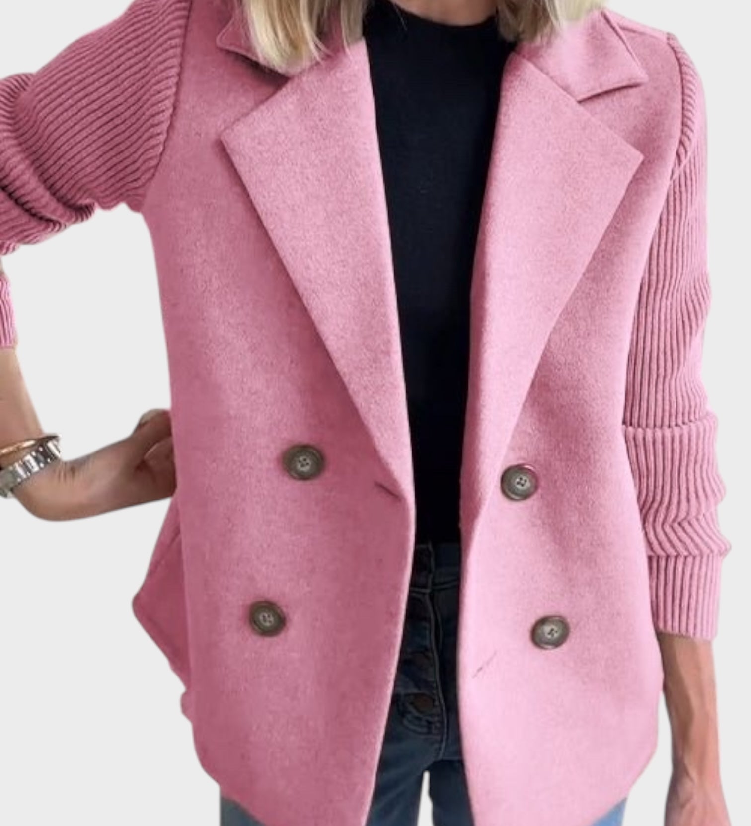 Ίβα - Άνετο Πλεκτό Μπλέιζερ