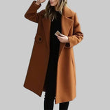 Αριάδνη - Κομψό μακρύ καμηλό παλτό