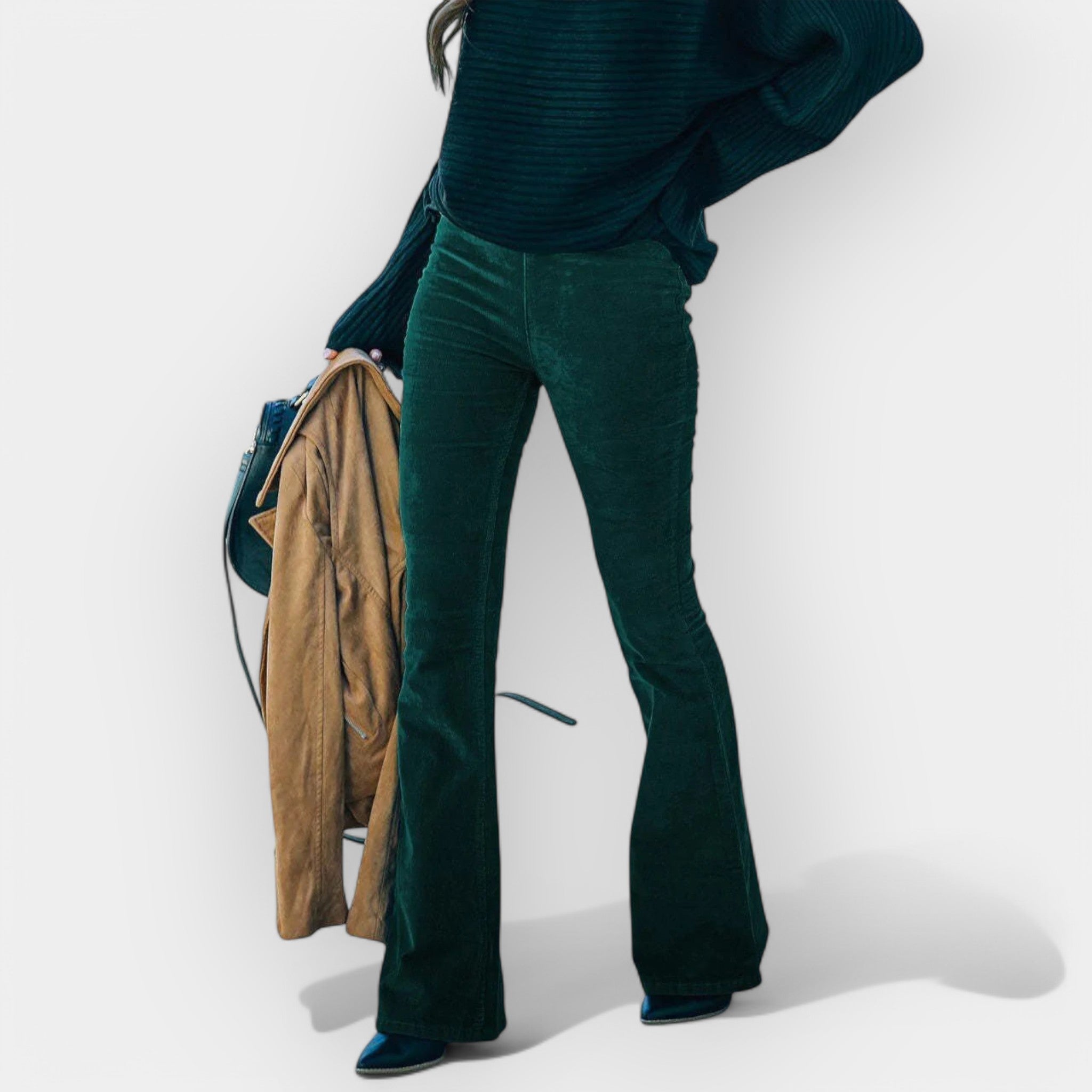 Ψηλές Παντελόνες με Φαρδιά Πόδια