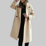 Αριάδνη - Κομψό μακρύ καμηλό παλτό